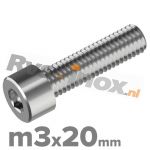 m3x20mm DIN 912 A2