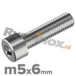 m5x6mm DIN 912 A2