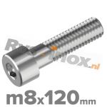 m8x120mm DIN 912 A2