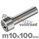 m10x100/100mm DIN 912 A2