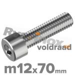 m12x70/70mm DIN 912 A2