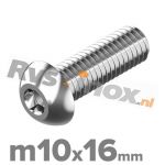 m10x16mm ISO 7380-1 A2