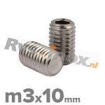 m3x10mm ISO 4026 A2