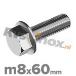 m8x60mm DIN 6921 A2