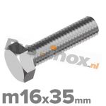 m16x35mm DIN 933 A2