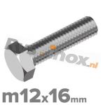 m12x16mm DIN 933 A2