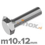 m10x12mm DIN 933 A2