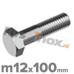 m12x100mm DIN 931 A2