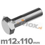 m12x110mm DIN 931 A2