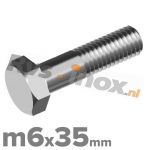 m6x35mm DIN 931 A2