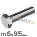 m6x95mm DIN 931 A2