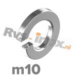 m10 | Rvs veerring DIN 127B Roestvaststaal A1 | DIN 127B 1.4310 M 10 Spring Lock Washer type B