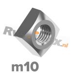 m10 | Rvs vierkantmoer DIN 557 Roestvaststaal A2 | DIN 557 A2 M 10 Square nuts